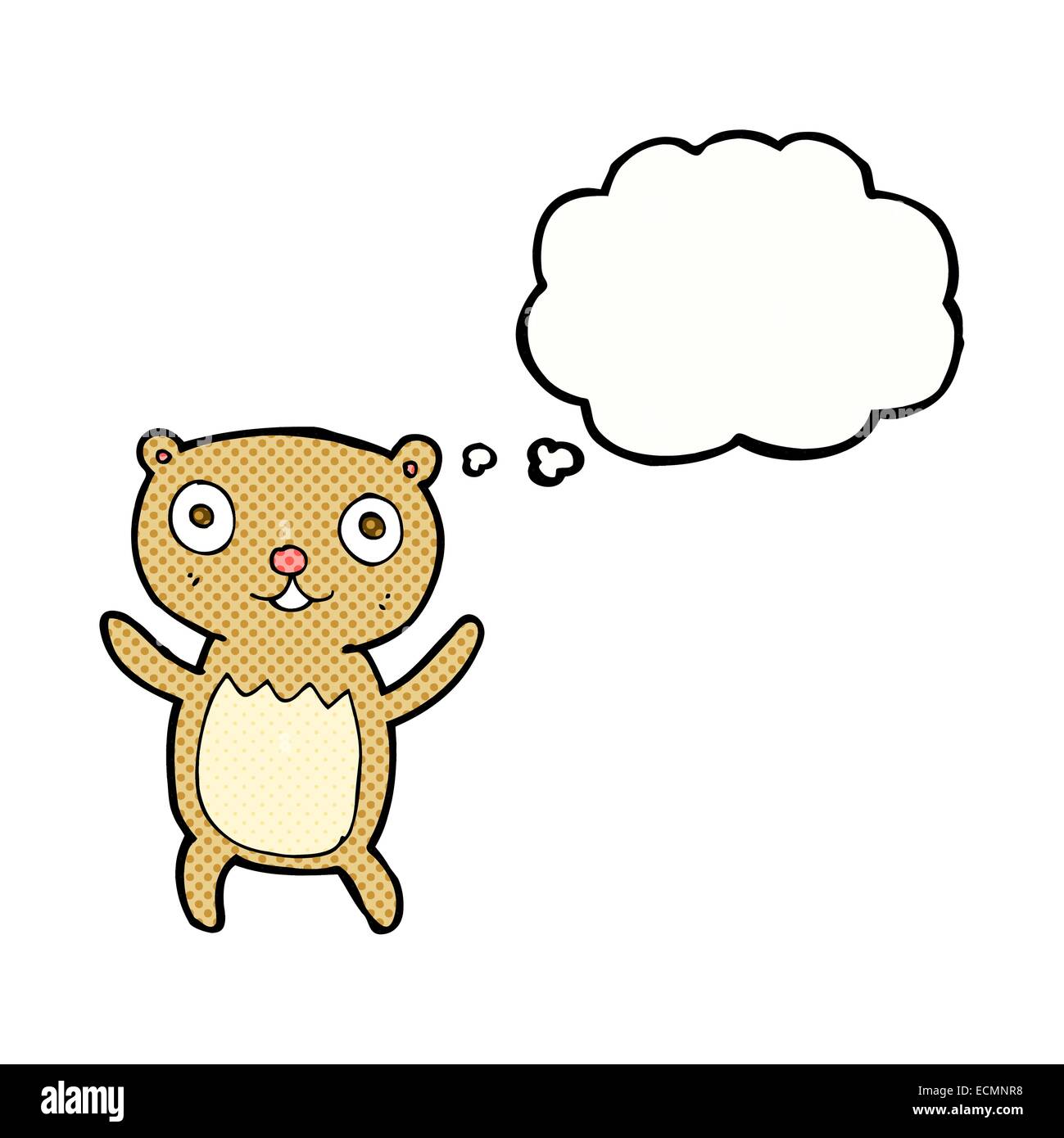 cartoon teddy bear with thought bubble Stock Vector Image & Art - Alamy