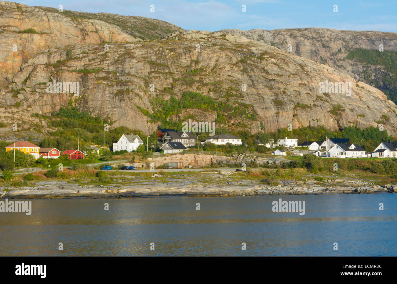 Bodo Norway cruise Hurtigruten small village on water near the Arctic
