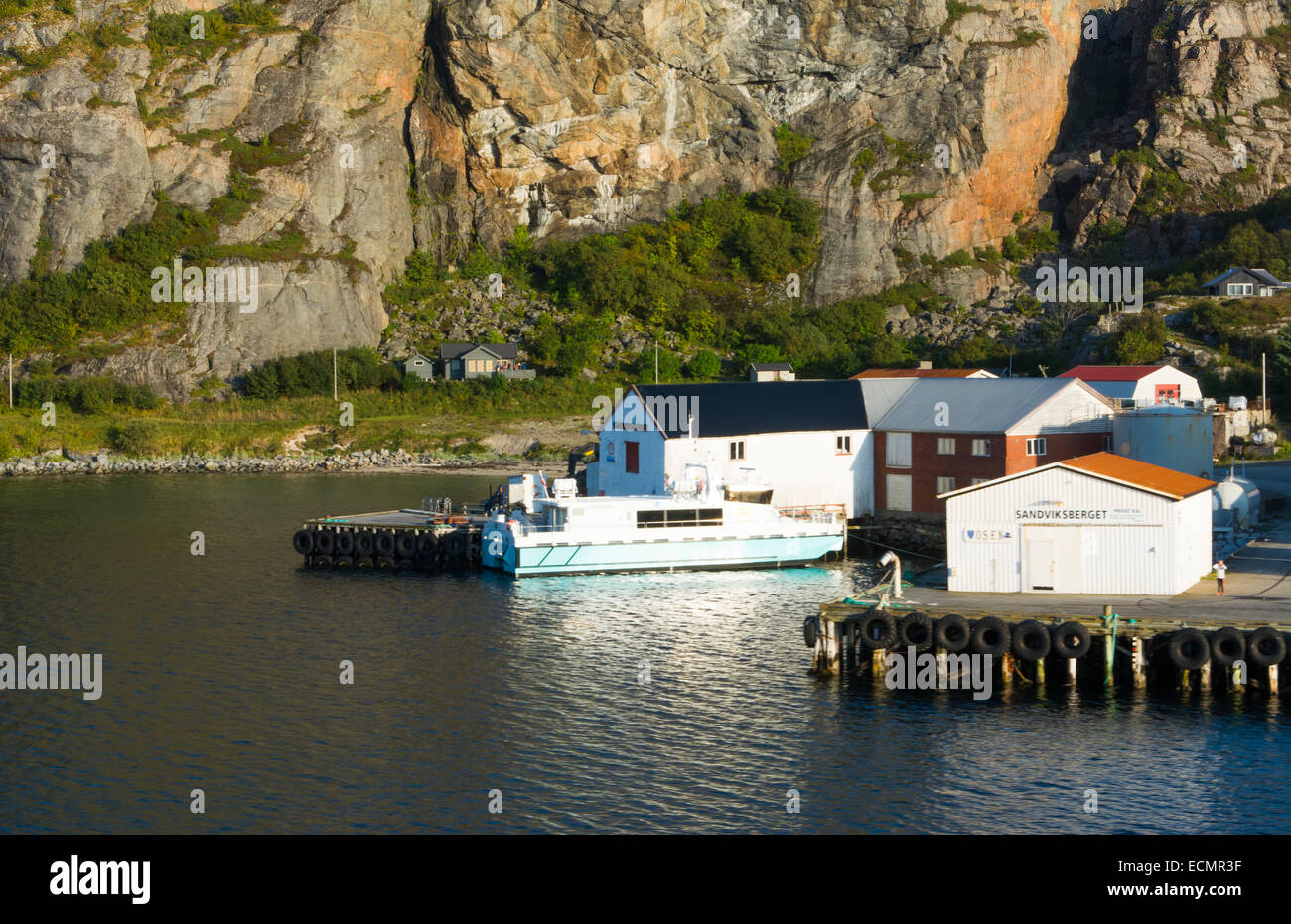 Bodo Norway cruise Hurtigruten small village on water near the Arctic