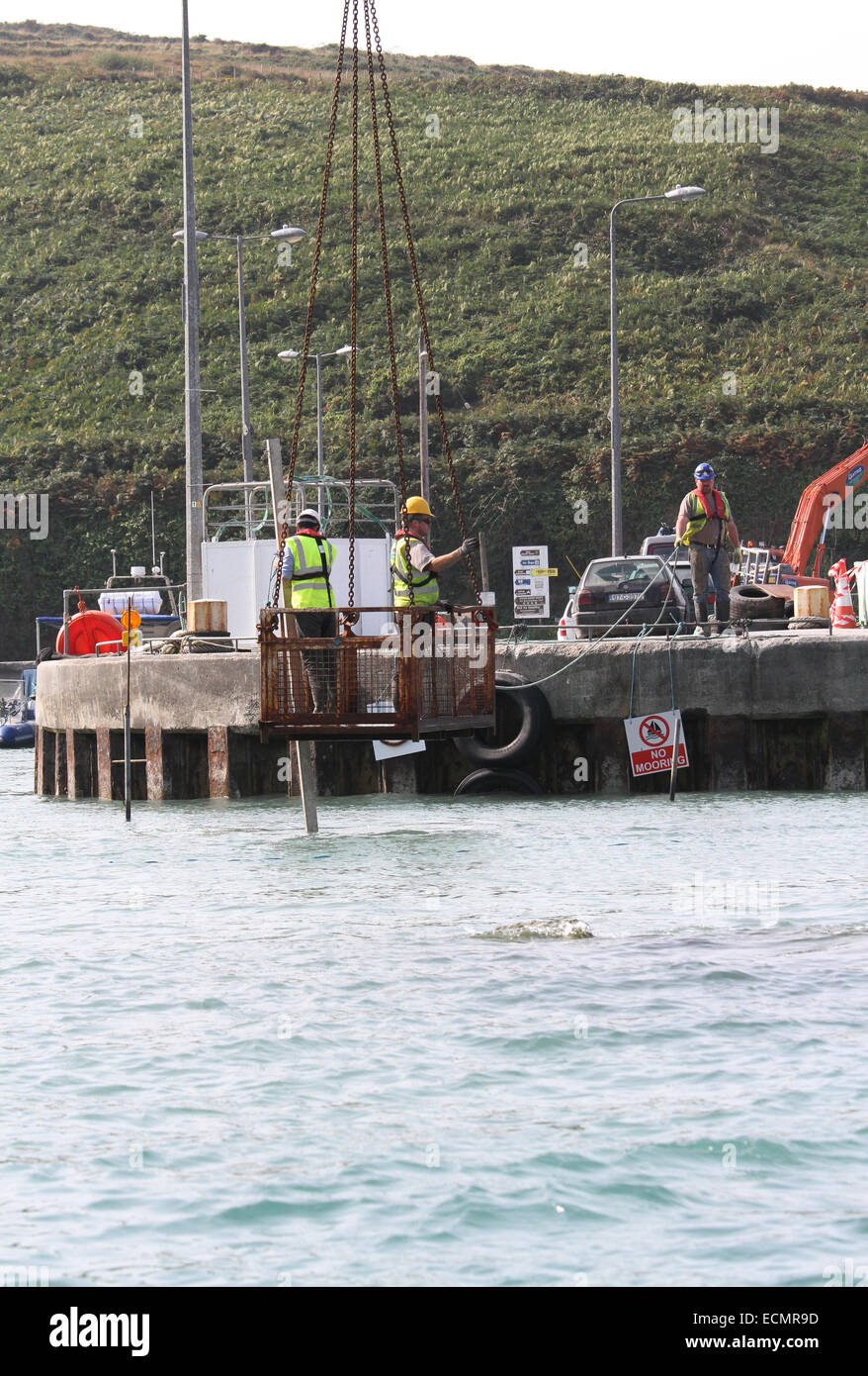 Harbour reconstruction work at the North Harbour Cape Clear Island