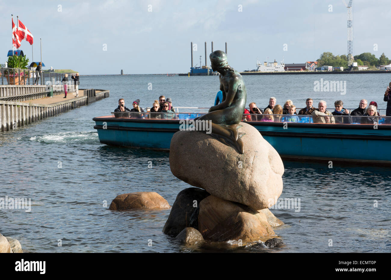 Copenhagen Denmark Little Mermaid monument Den Lille Havfrue with ...