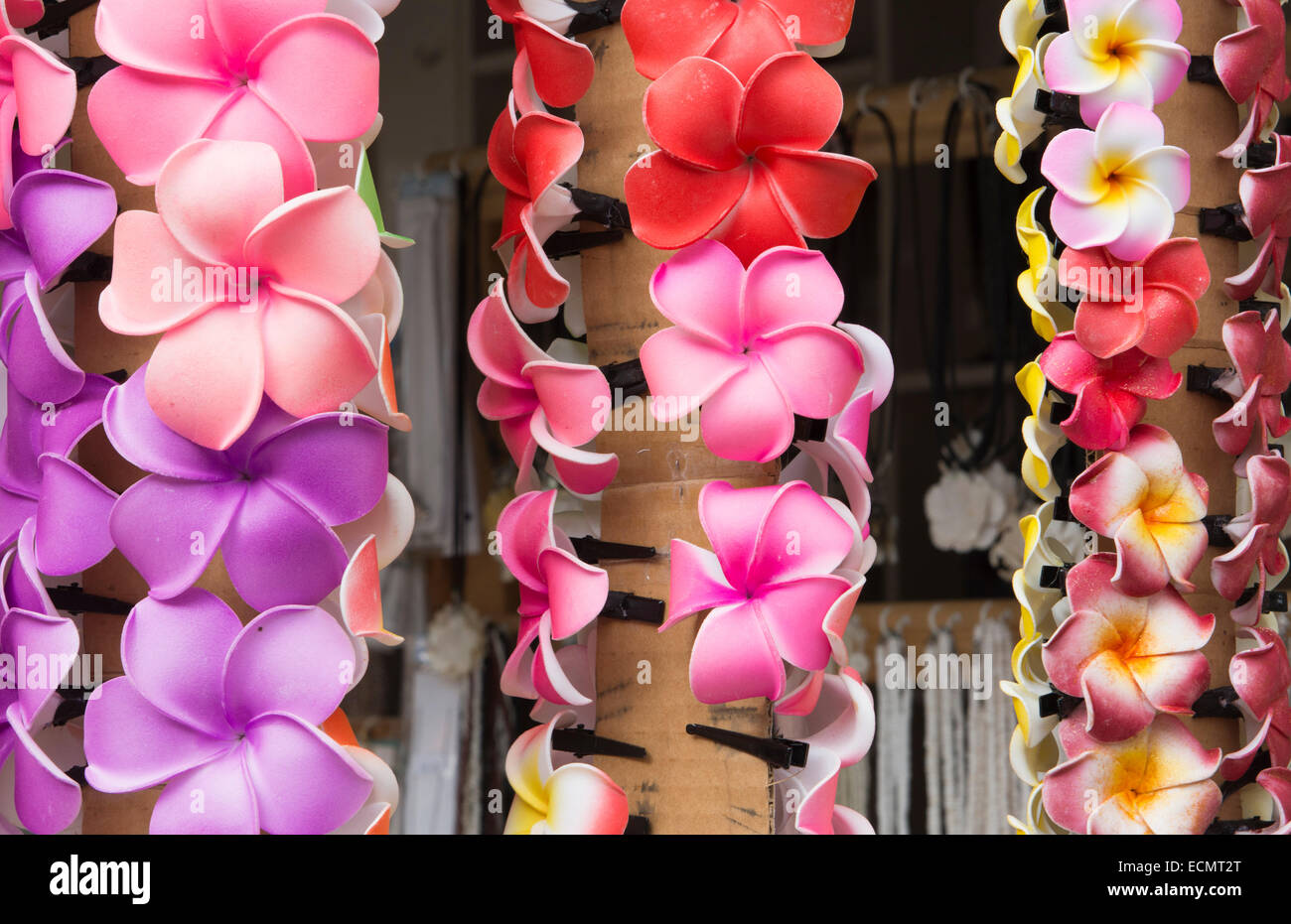 Kona Hawaii KailuaKona Alii Drive shops at Kona Village leis flowers