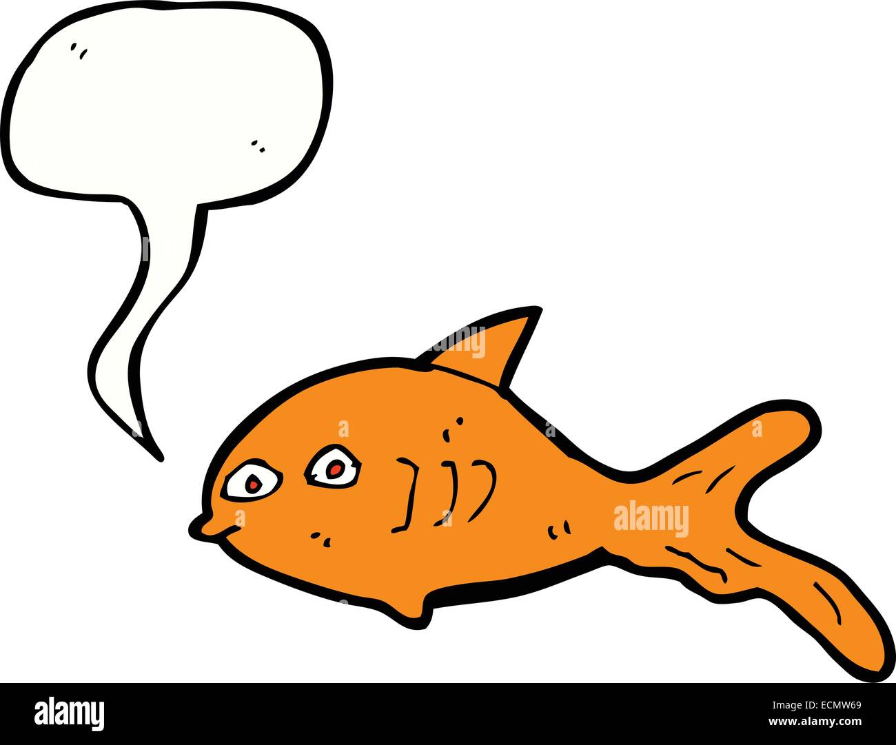 cartoon fish with speech bubble Stock Vector Image & Art - Alamy