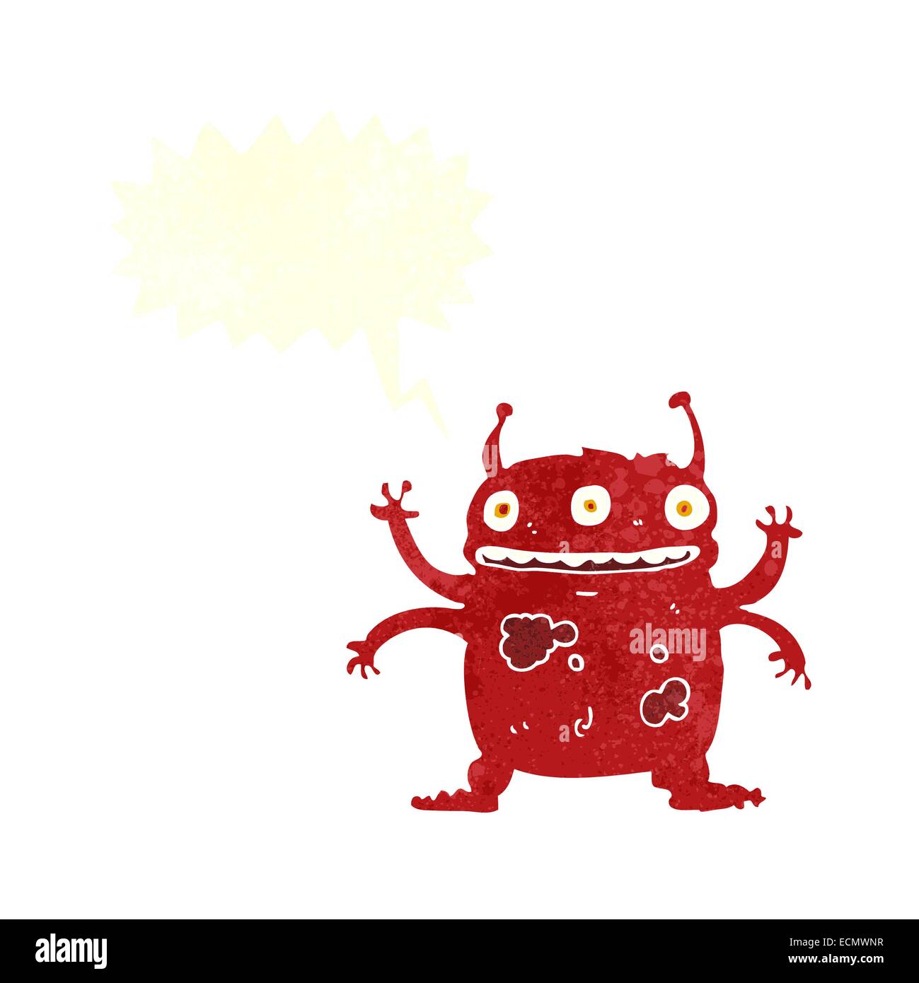 cartoon-alien-monster-with-speech-bubble-stock-vector-image-art-alamy