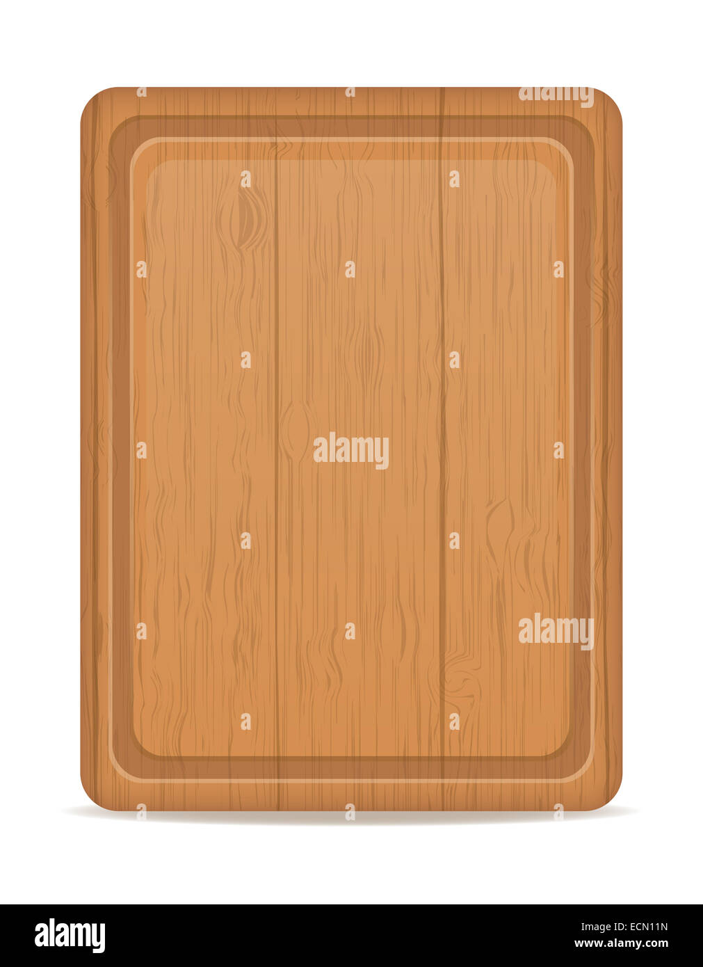 wooden cutting board illustration isolated on white background Stock ...