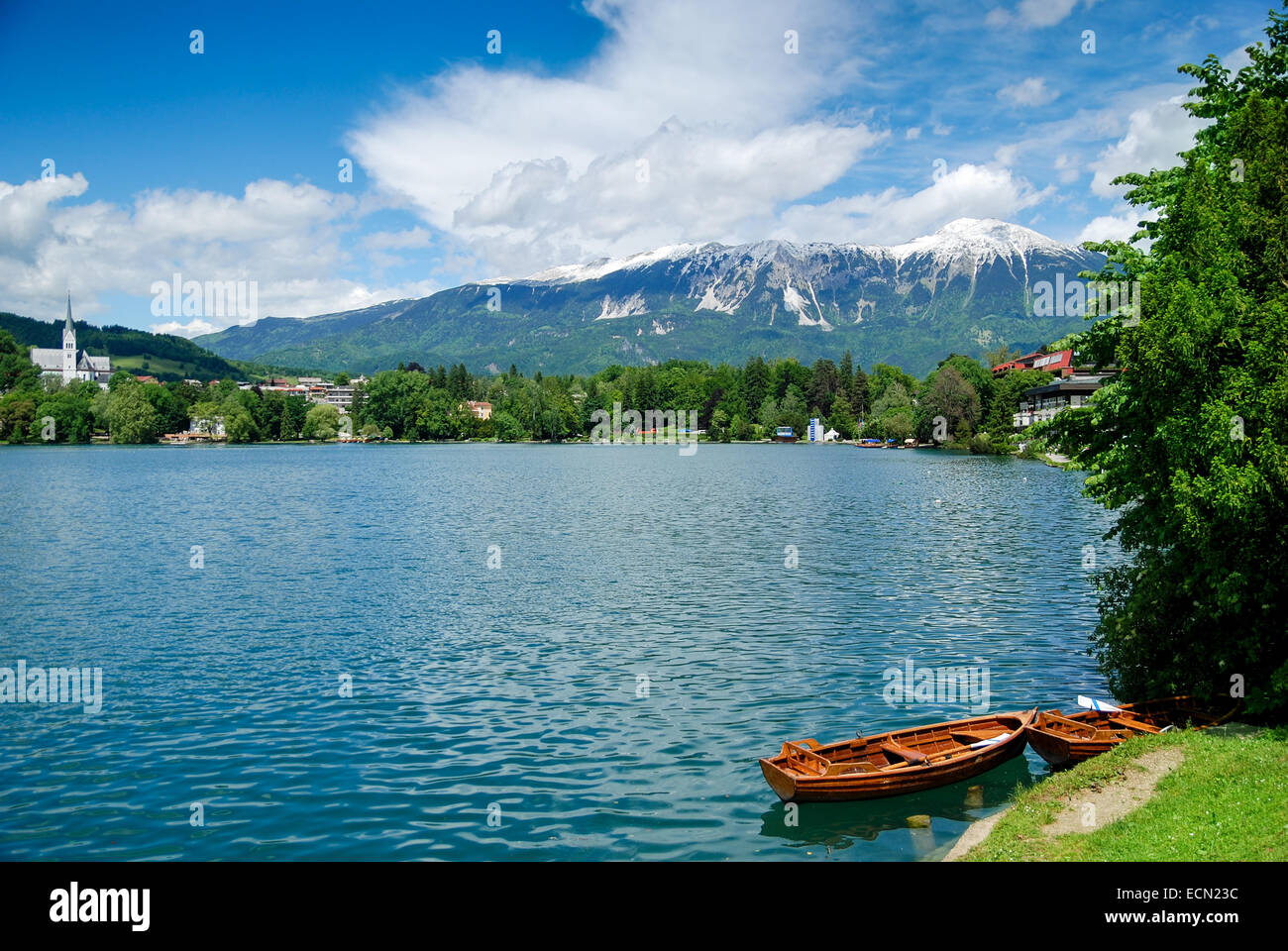 Mountains and lake Stock Photo - Alamy