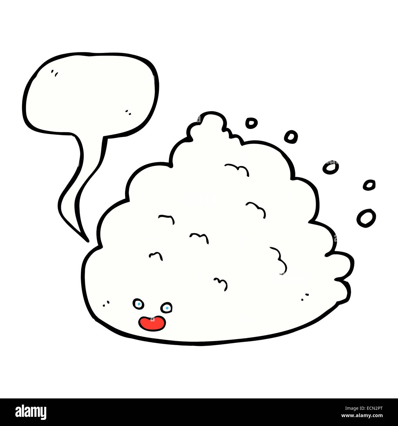 cartoon cloud character with speech bubble Stock Vector Image & Art - Alamy