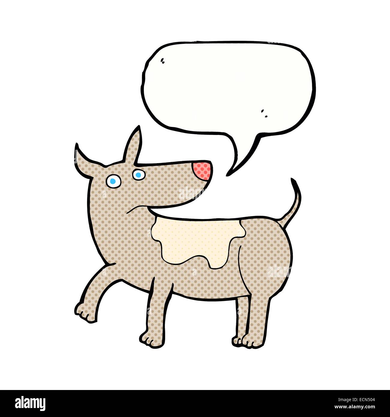 funny cartoon dog with speech bubble Stock Vector Image & Art - Alamy