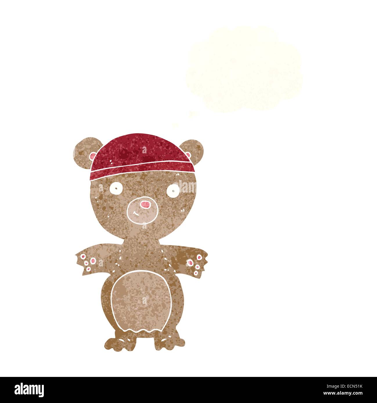 cartoon teddy bear with thought bubble Stock Vector Image & Art - Alamy