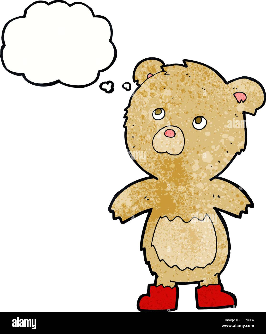 cartoon teddy bear with thought bubble Stock Vector Image & Art - Alamy
