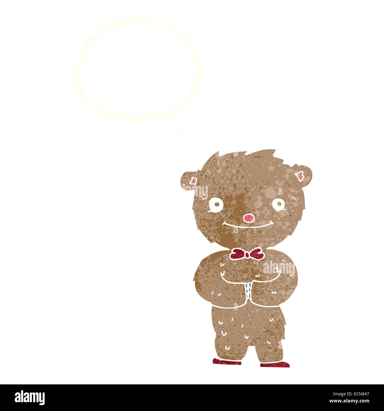 cartoon teddy bear with thought bubble Stock Vector Image & Art - Alamy