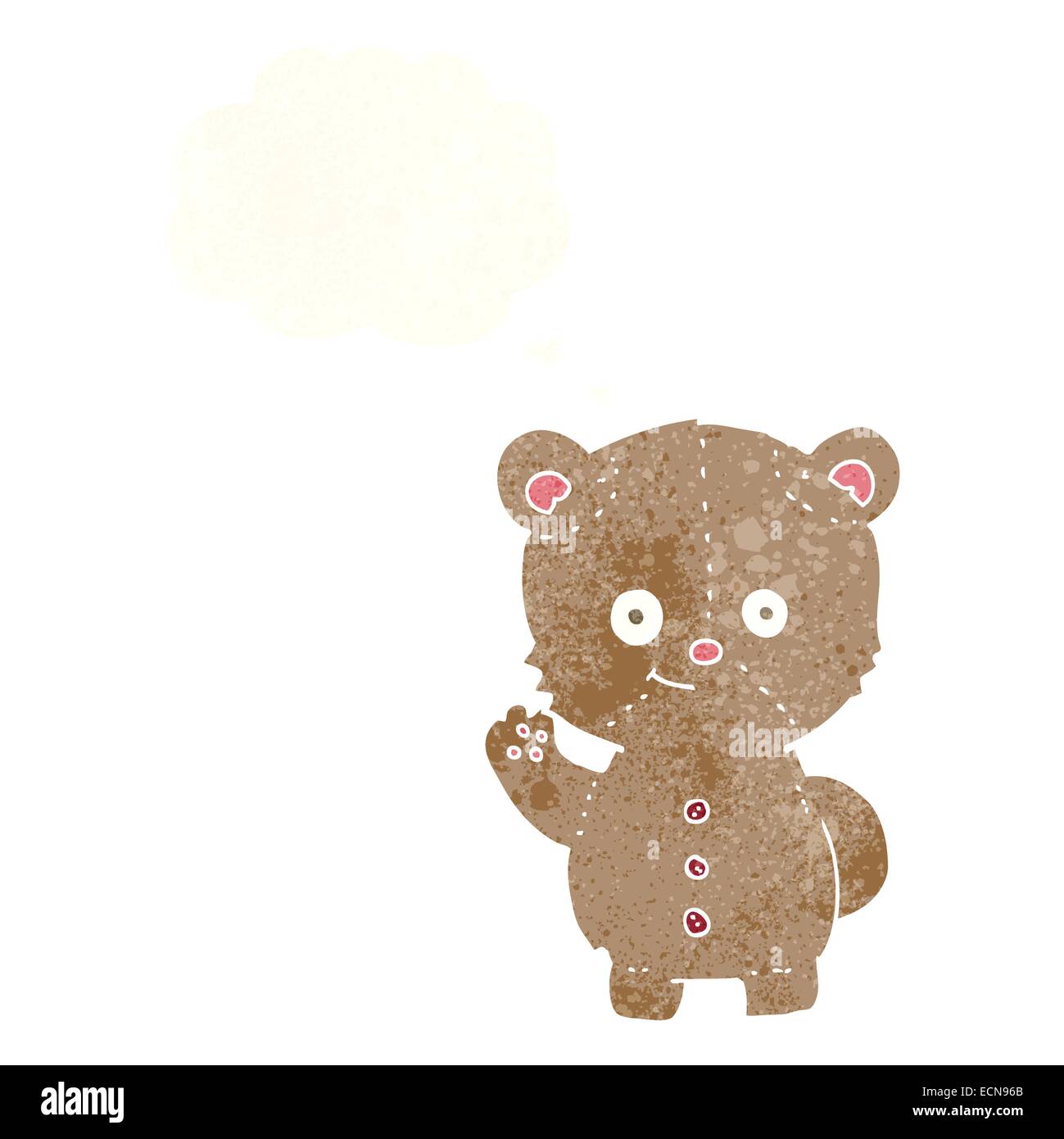 cartoon teddy bear with thought bubble Stock Vector Image & Art - Alamy