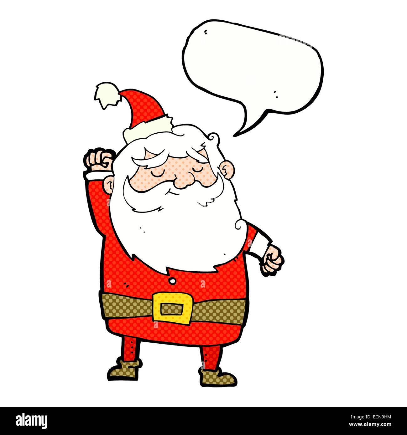 Cartoon santa claus punching Stock Vector Images - Alamy