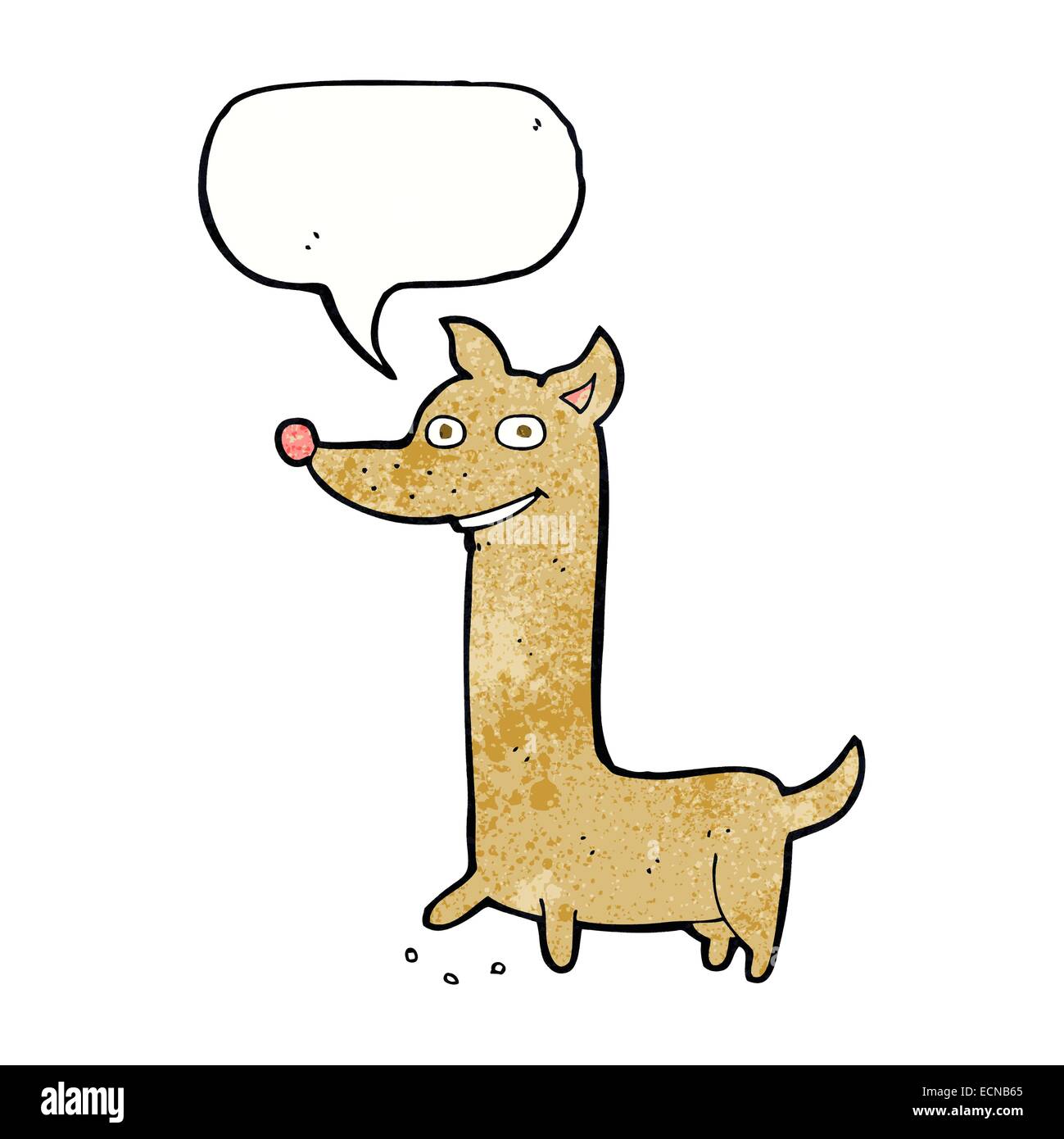 funny cartoon dog with speech bubble Stock Vector Image & Art - Alamy