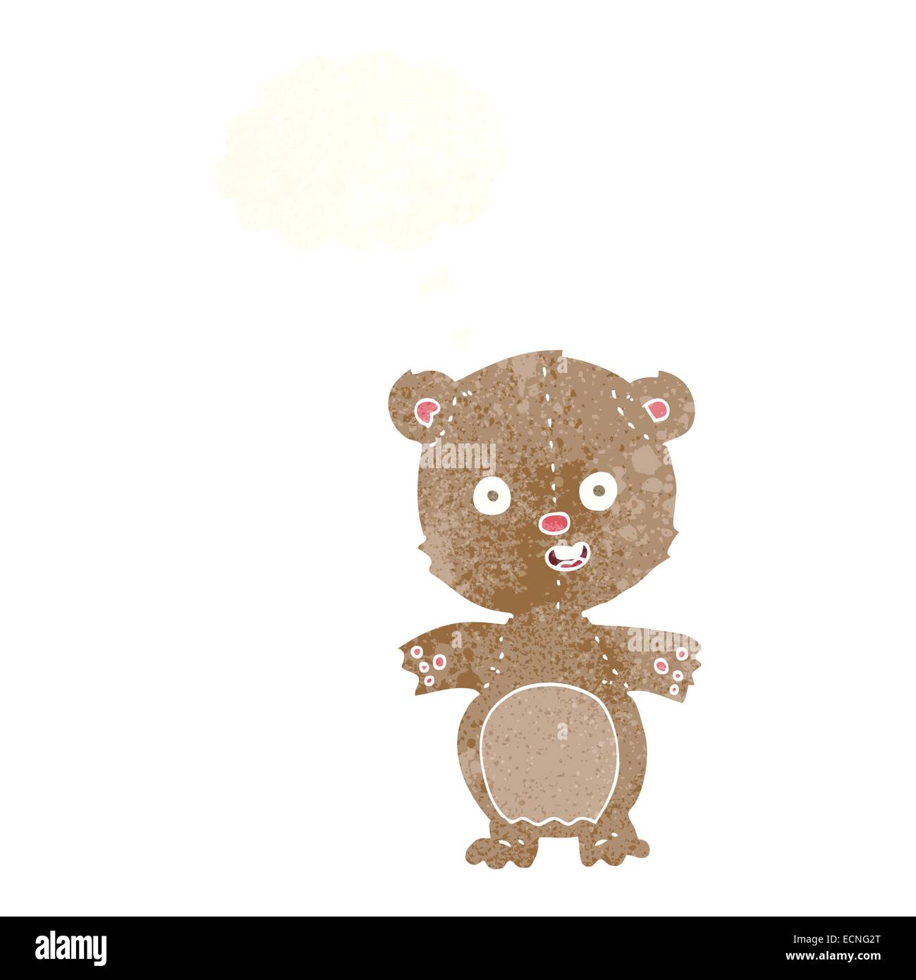 cartoon teddy bear with thought bubble Stock Vector Image & Art - Alamy