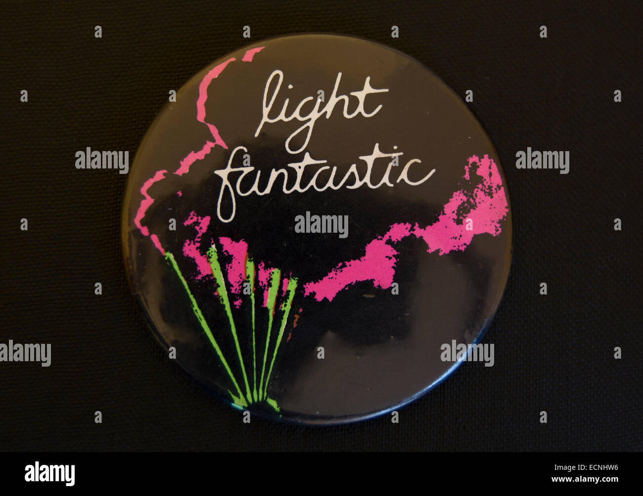 lapel badge souvenir of the 1978 light fantastic hologram exhibition at