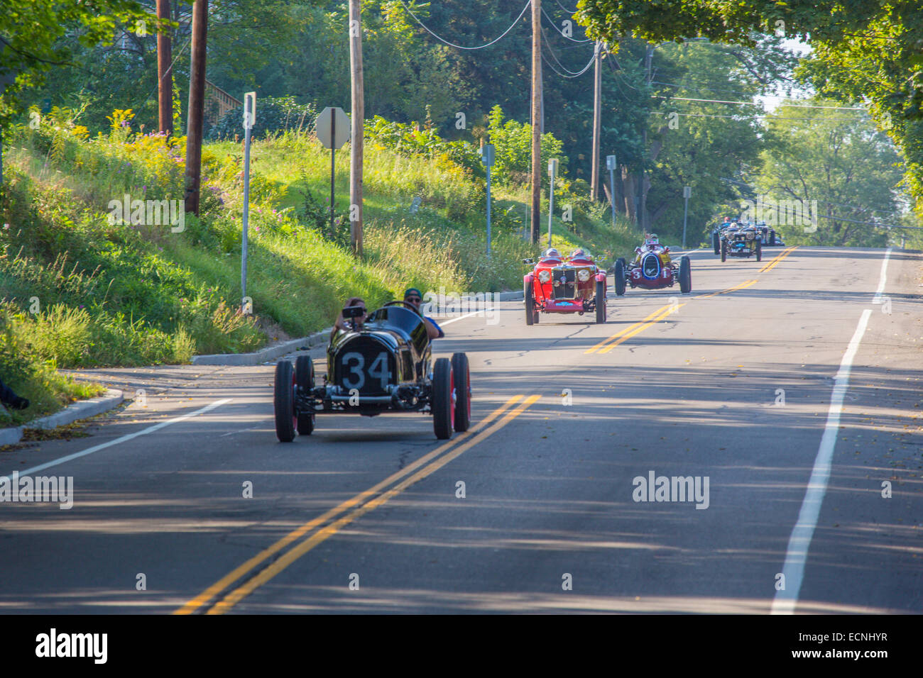 Grand Prix Festival of Watkins Glen held 9/5/2014 on the streets in downtown Watkins Glen in the Finger Lakes region of New York Stock Photo