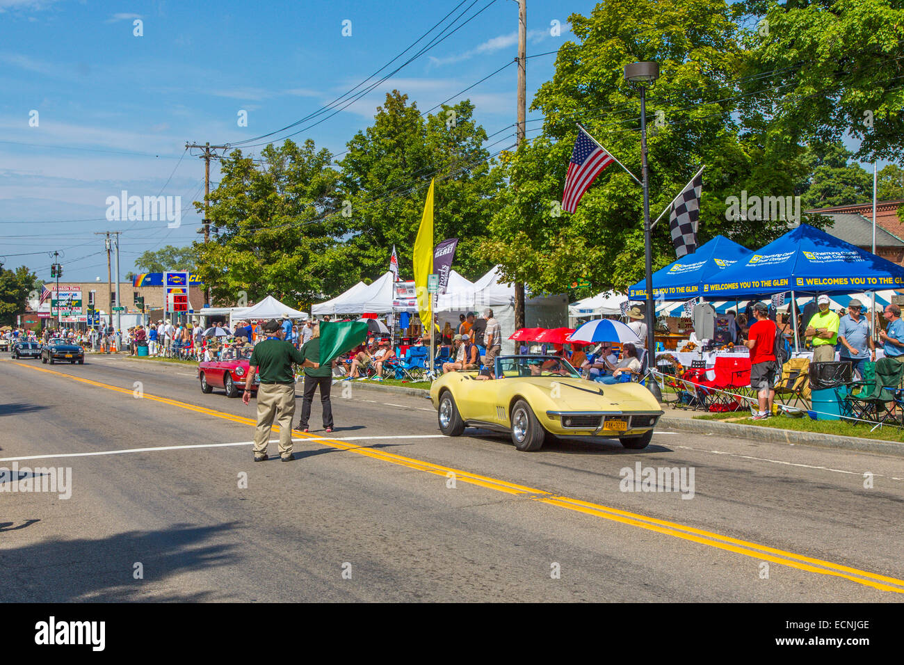 Grand Prix Festival of Watkins Glen held 9/5/2014 on the streets in downtown Watkins Glen in the Finger Lakes region of New York Stock Photo