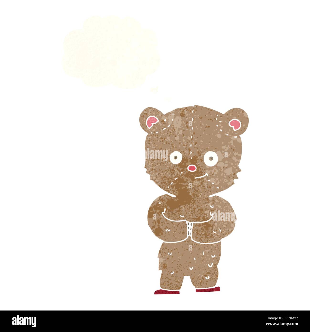 cartoon teddy bear with thought bubble Stock Vector Image & Art - Alamy