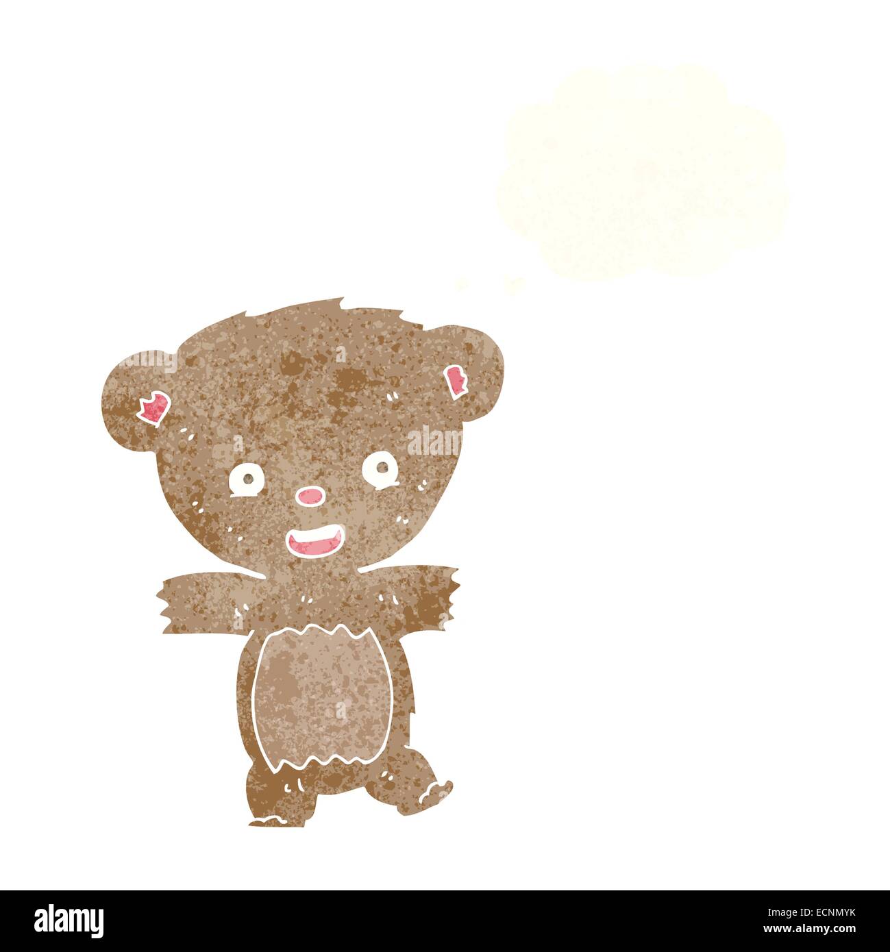 cartoon teddy bear with thought bubble Stock Vector Image & Art - Alamy