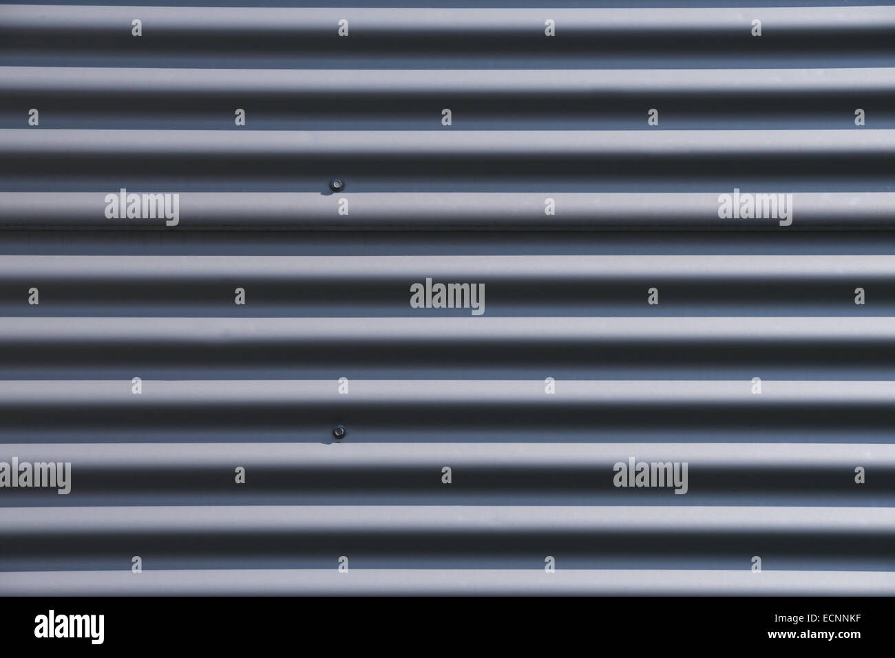 a Corrugated grey iron texture background Stock Photo