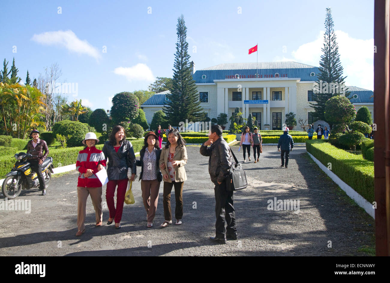Entrance to the Pedagogical College of Da Lat, Vietnam. Stock Photo