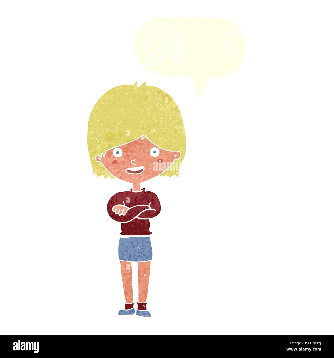 Cartoon satisfied woman bubble hi-res stock photography and images - Alamy