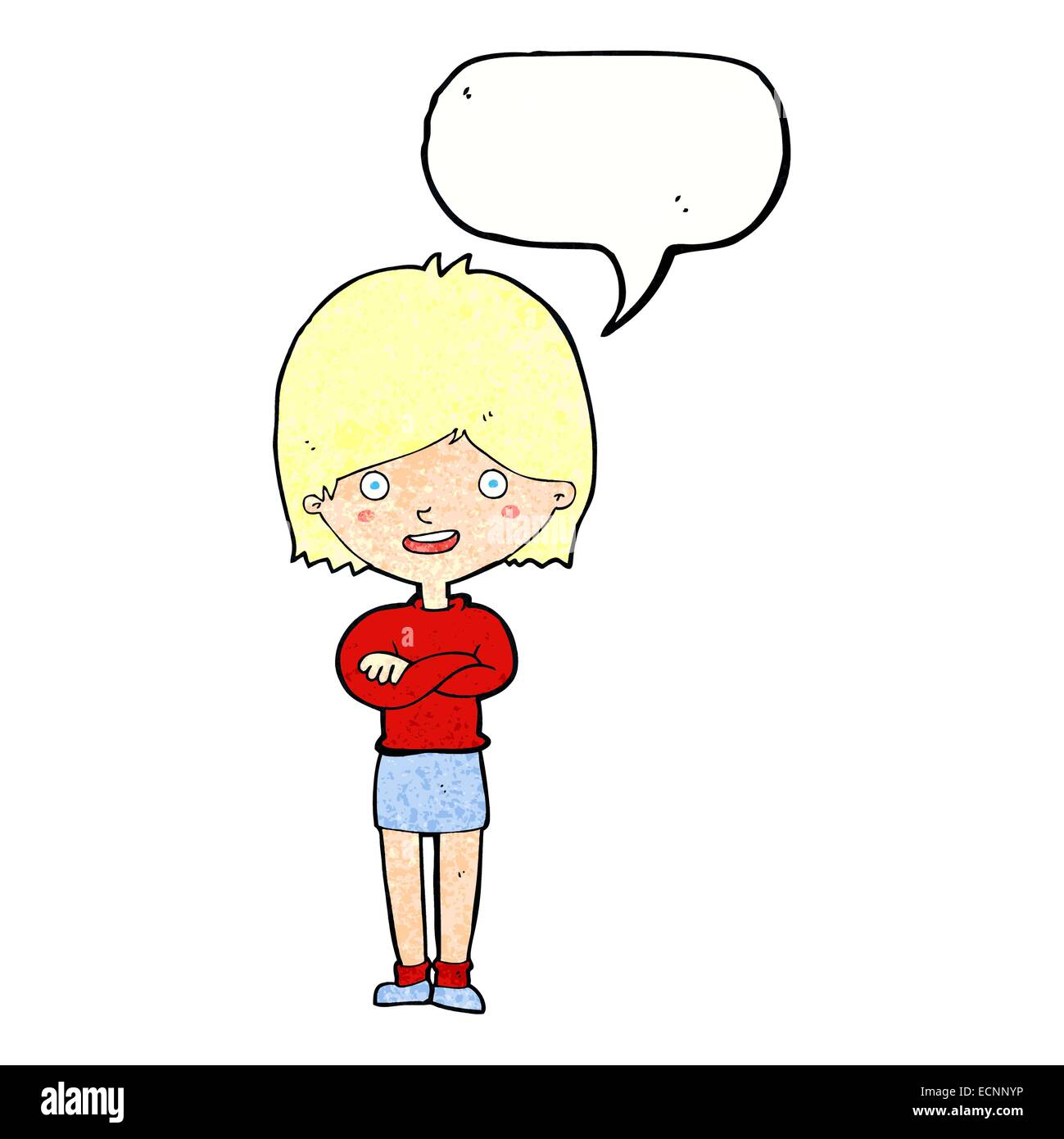 Cartoon satisfied woman bubble hi-res stock photography and images - Alamy
