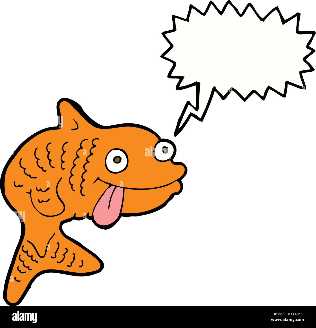 cartoon fish with speech bubble Stock Vector Image & Art - Alamy
