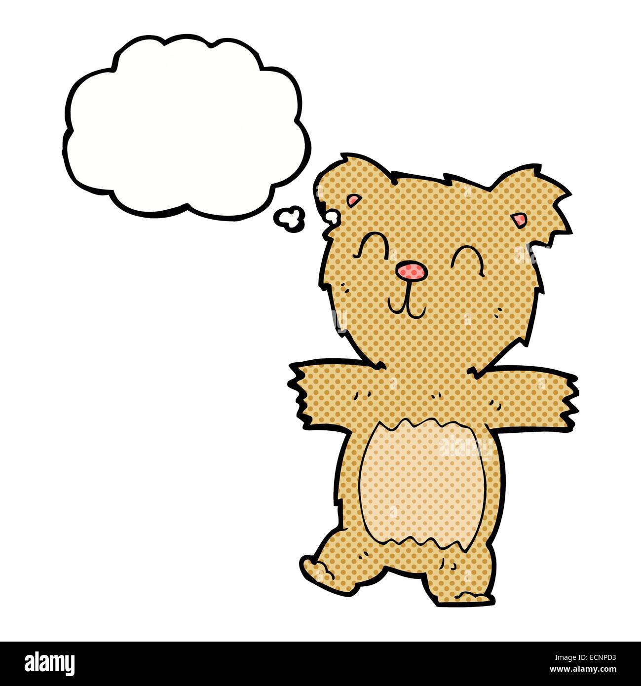 cartoon cute teddy bear with thought bubble Stock Vector Image & Art ...