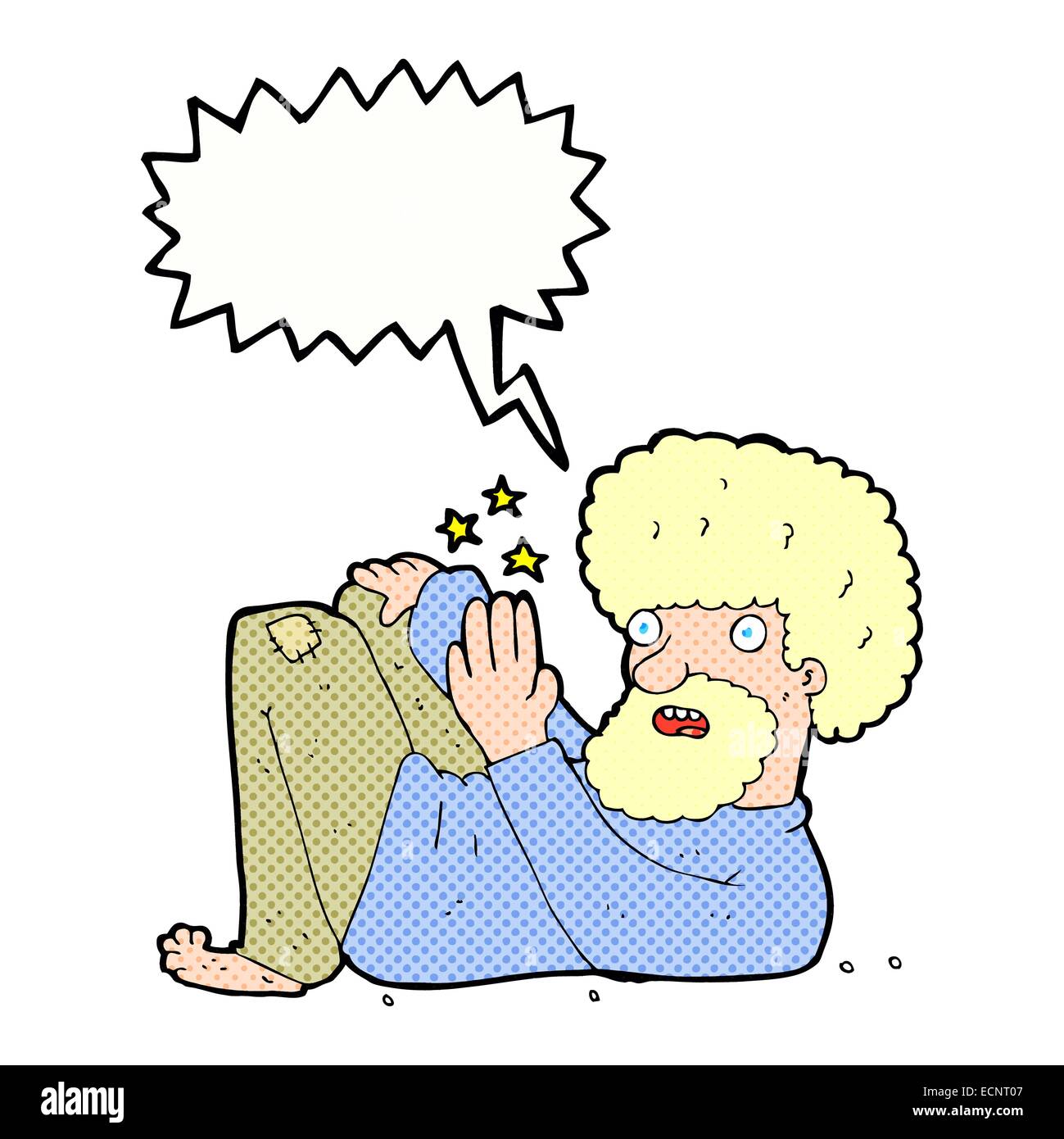 cartoon hippie man with speech bubble Stock Vector Image & Art - Alamy