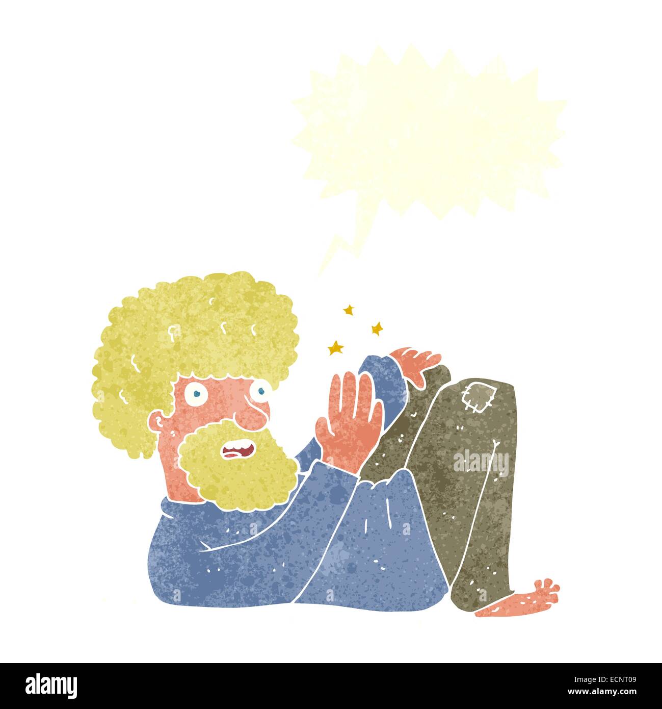 cartoon hippie man with speech bubble Stock Vector Image & Art - Alamy