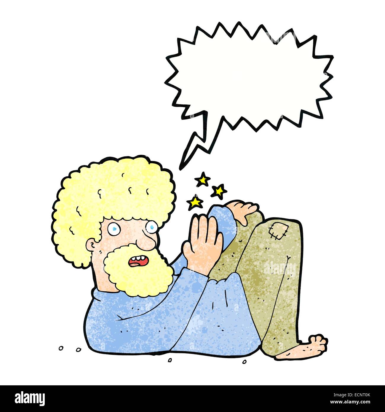 cartoon hippie man with speech bubble Stock Vector Image & Art - Alamy