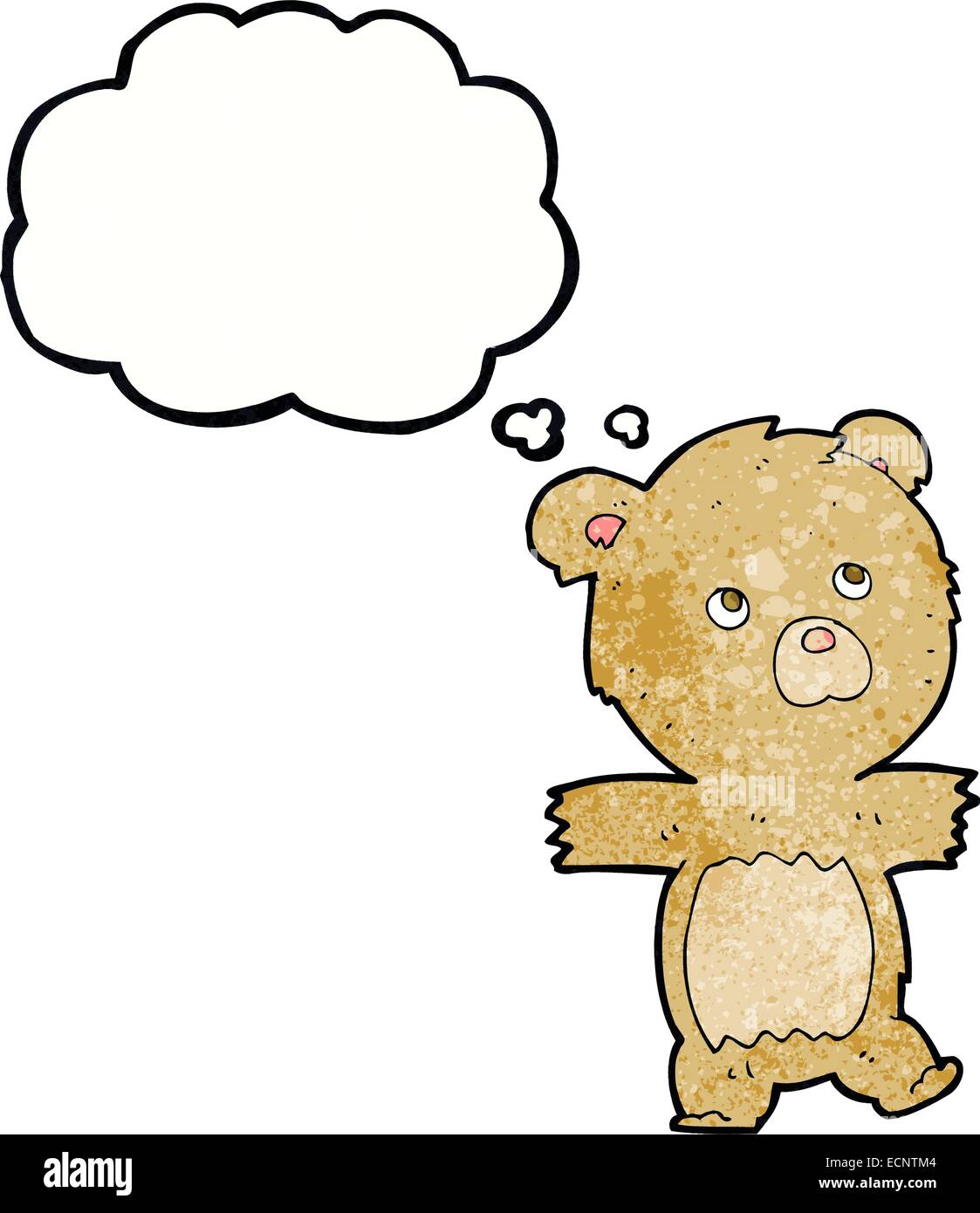 cartoon cute teddy bear with thought bubble Stock Vector Image & Art ...