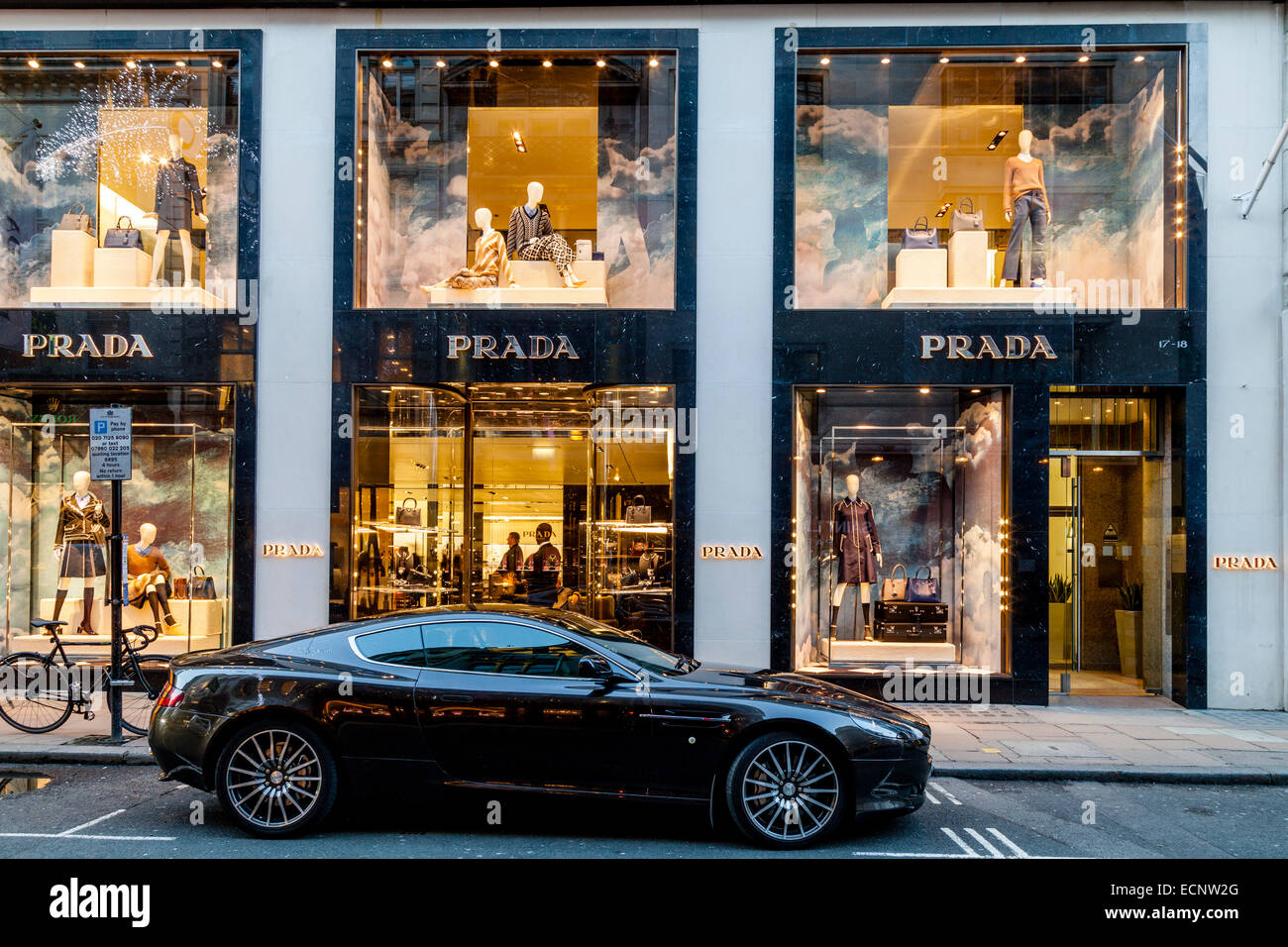 The Prada Store In Old Bond Street, London, England Stock Photo - Alamy