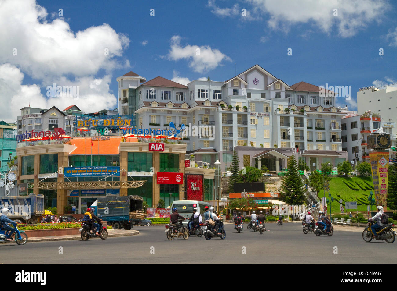 City scenic of Da Lat, Vietnam. Stock Photo