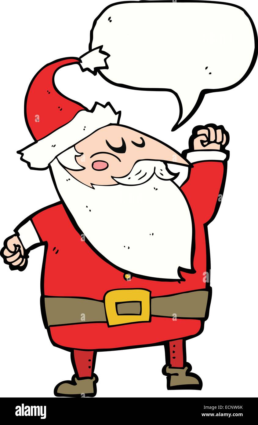 Cartoon santa claus punching hi-res stock photography and images - Alamy