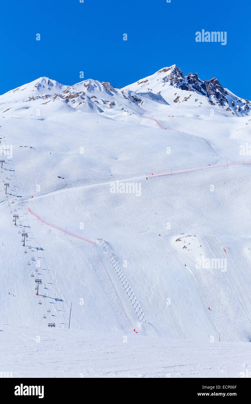 Ski Resort Tignes Stock Photo - Alamy