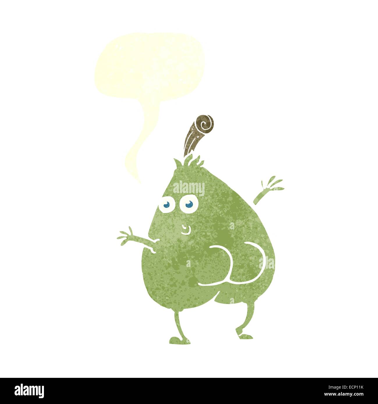 a nice pear cartoon with speech bubble Stock Vector Image & Art - Alamy