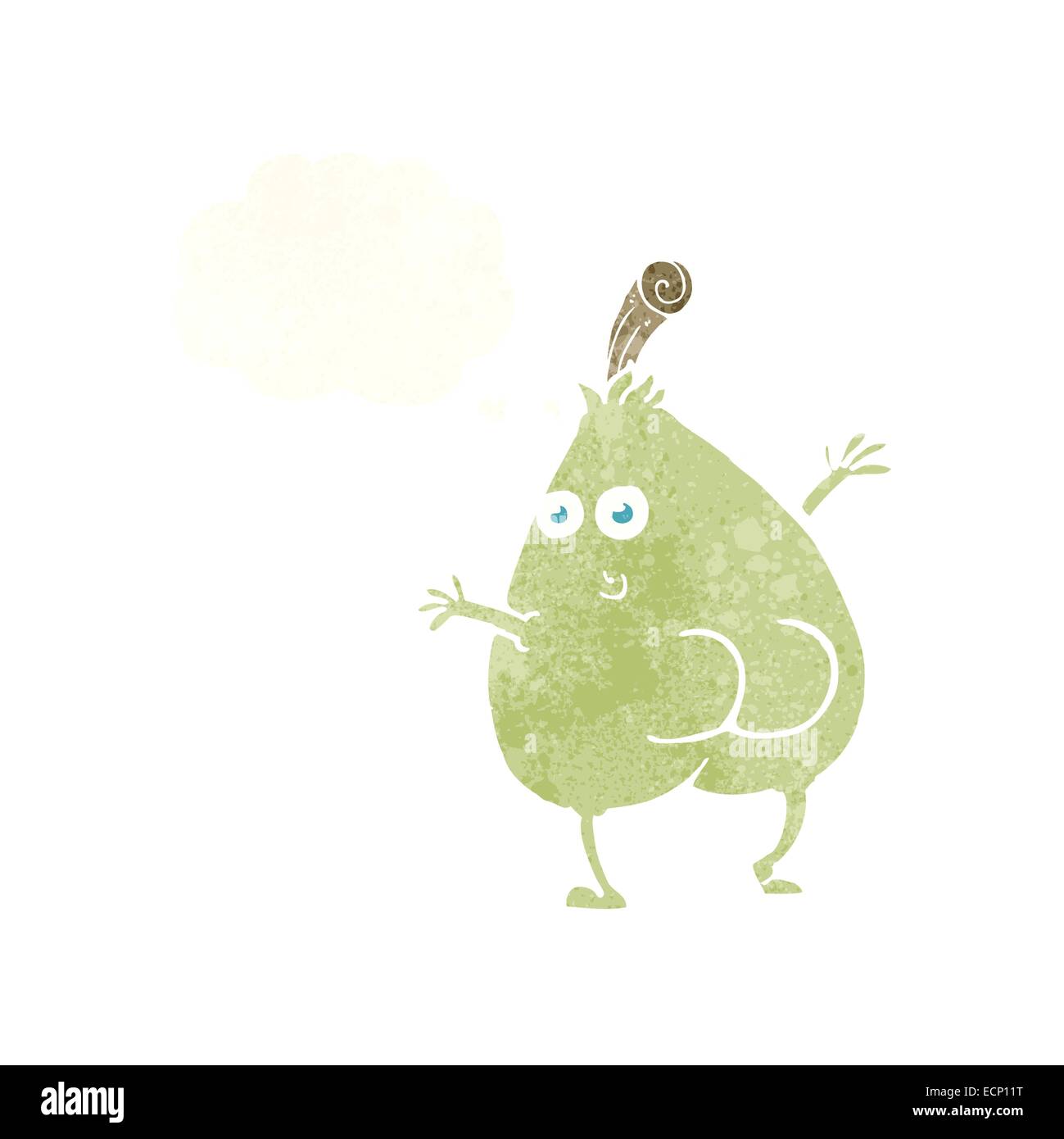 a nice pear cartoon with thought bubble Stock Vector Image & Art - Alamy