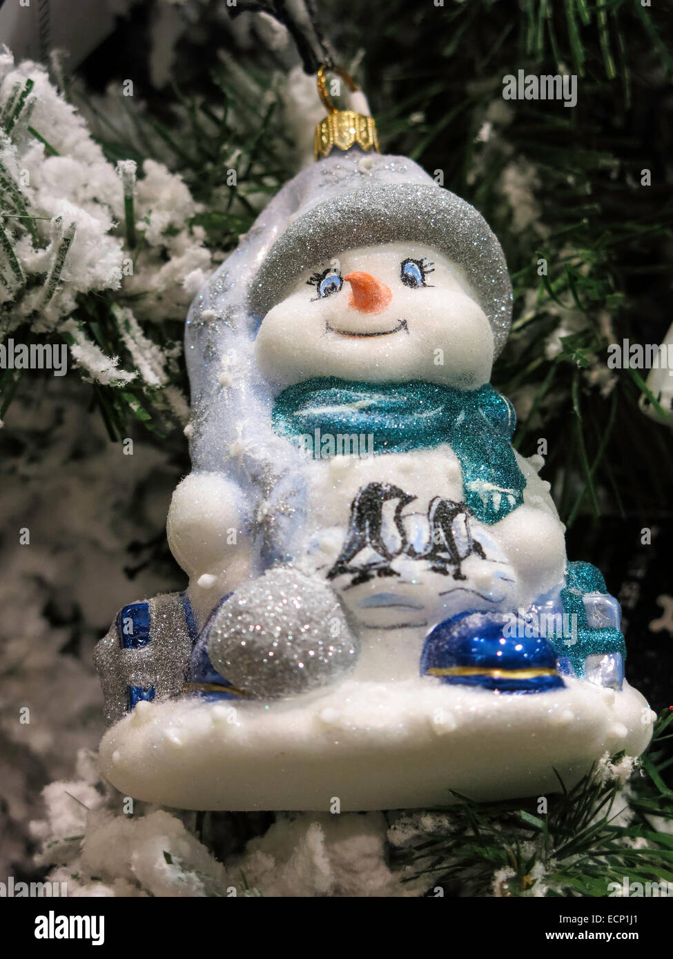 Saks Fifth Avenue Holiday Tree Ornaments, NYC Stock Photo Alamy