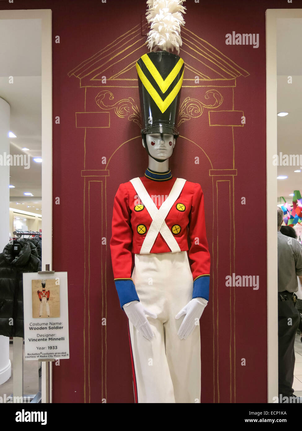 Rockettes Costumes Display in Saks Fifth Avenue Flagship Store