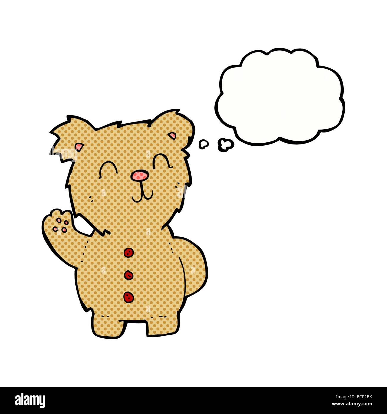 cartoon teddy bear with thought bubble Stock Vector Image & Art - Alamy