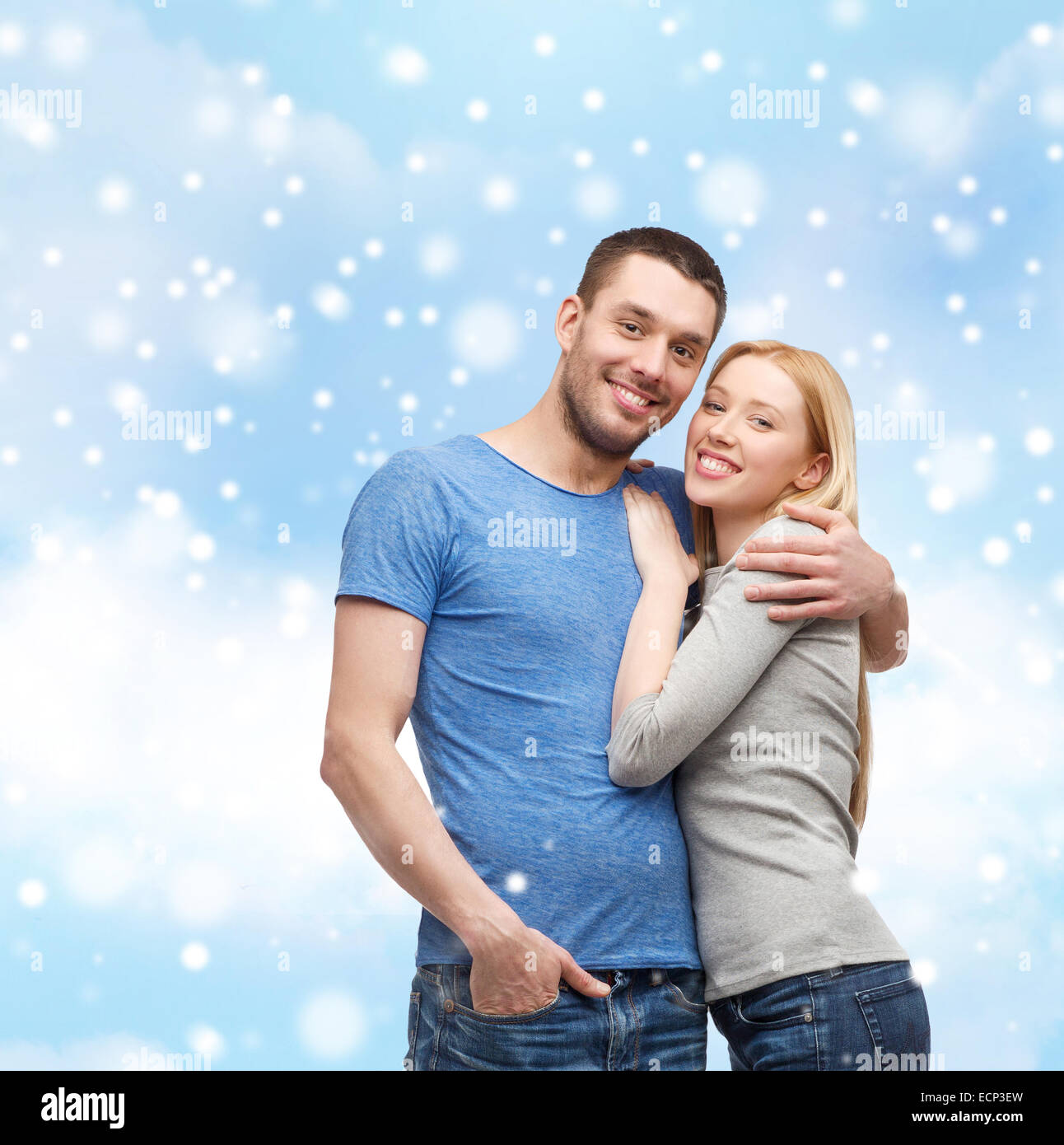 happy couple hugging outdoors Stock Photo - Alamy