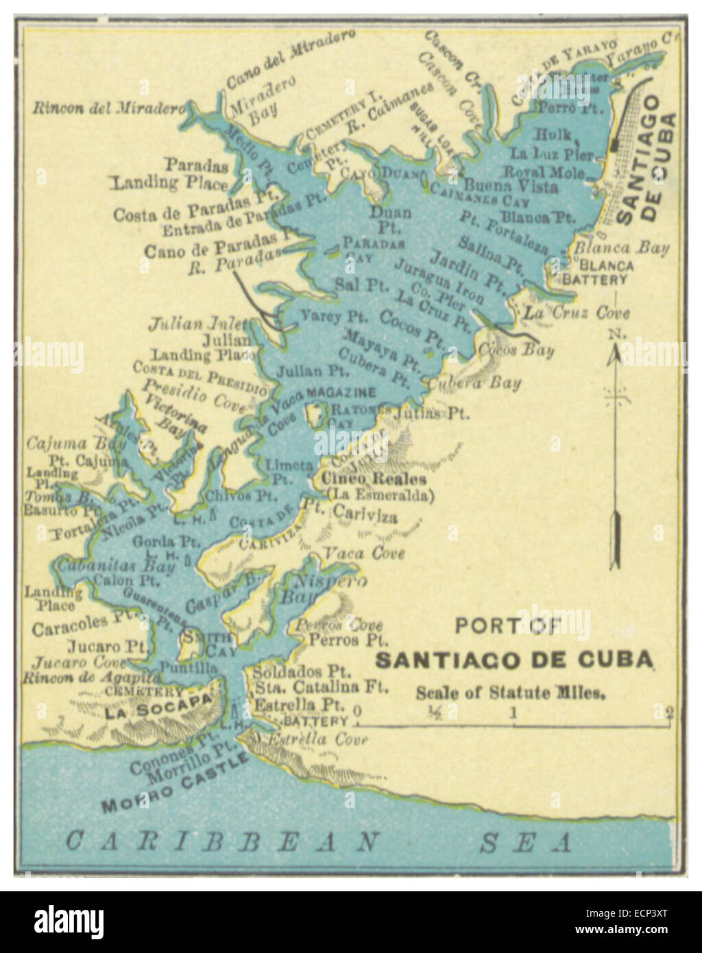 Cuba spanish american war map hi-res stock photography and images - Alamy