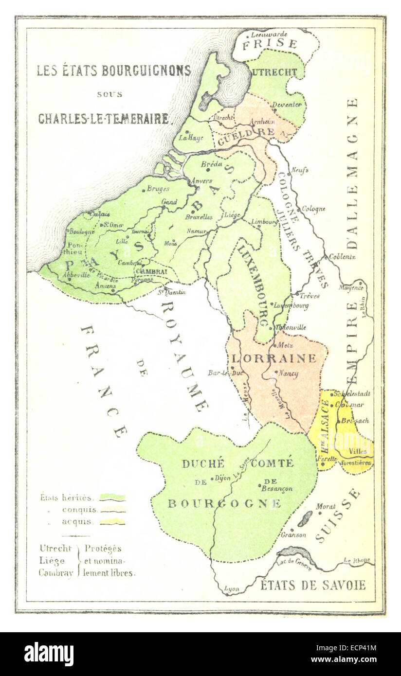 (8) LES ÉTATS BOURGUIGNONS SOUS CHARLES-LE-TEMERAIRE Stock Photo
