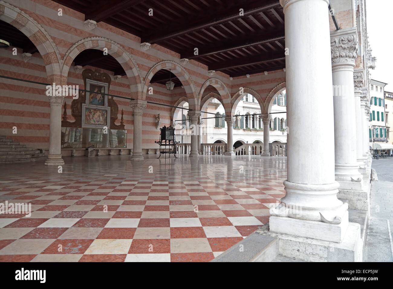 The Loggia Lionello in Place of Freedom, Udine, Italy Stock Photo