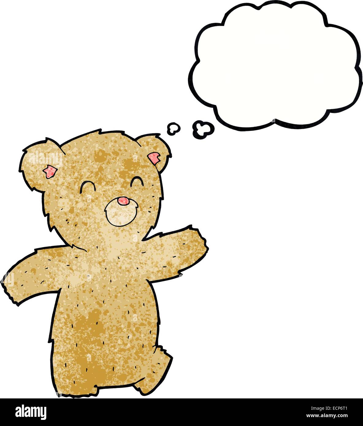 cartoon teddy bear with thought bubble Stock Vector Image & Art - Alamy