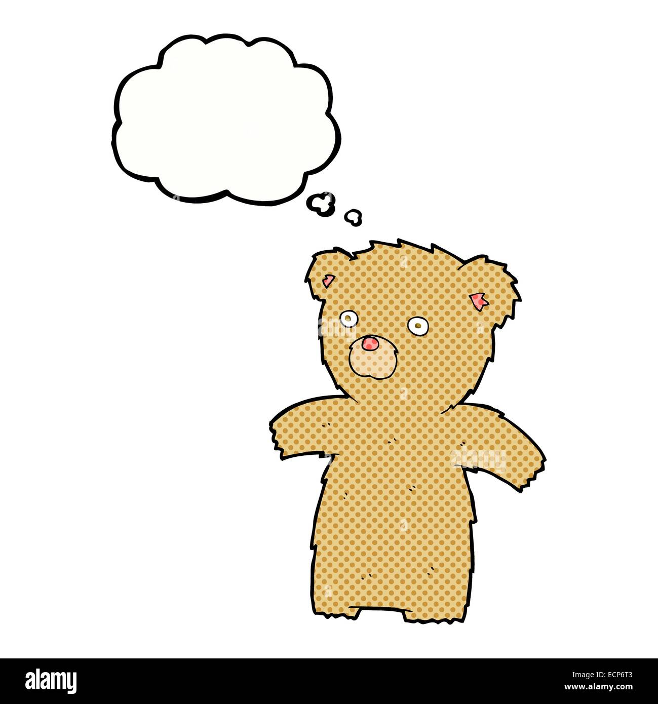 cartoon teddy bear with thought bubble Stock Vector Image & Art - Alamy