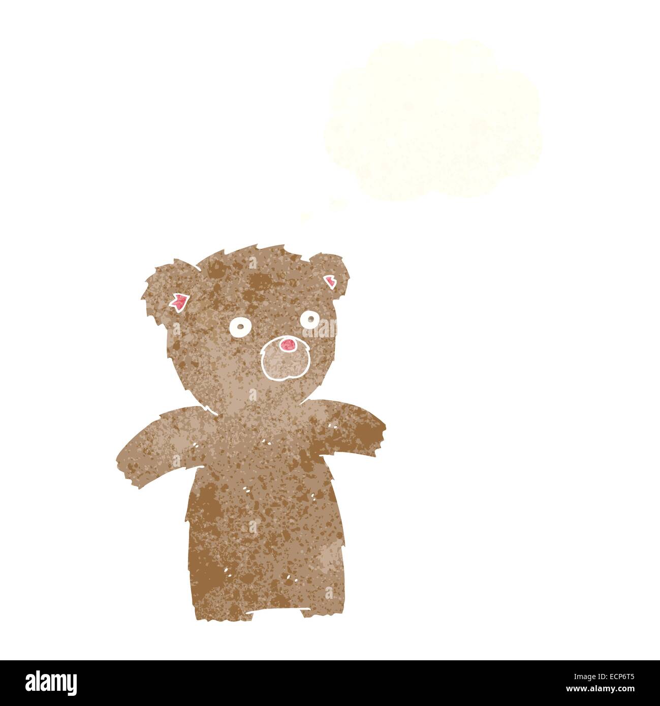 cartoon teddy bear with thought bubble Stock Vector Image & Art - Alamy